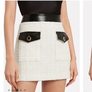 Veronica Beard Lucy Skirt Ivory Tweed